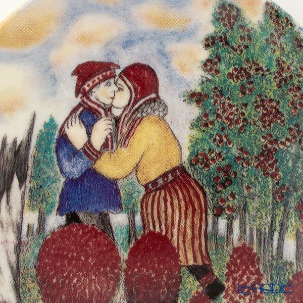 【1点限り】北欧ヴィンテージ アラビア（ARABIA） アンドレアス・アラリスト／A. Alariesto 記念プレート 1986 幸せな人々