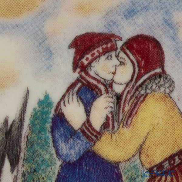 【1点限り】北欧ヴィンテージ アラビア（ARABIA） アンドレアス・アラリスト／A. Alariesto 記念プレート 1986 幸せな人々