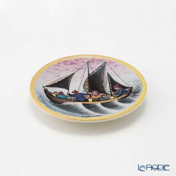 【1点限り】北欧ヴィンテージ アラビア（ARABIA） アンドレアス・アラリスト／A. Alariesto 記念プレート 1986 航海