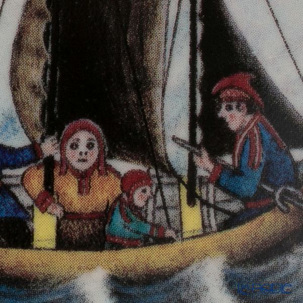 【1点限り】北欧ヴィンテージ アラビア（ARABIA） アンドレアス・アラリスト／A. Alariesto 記念プレート 1986 航海