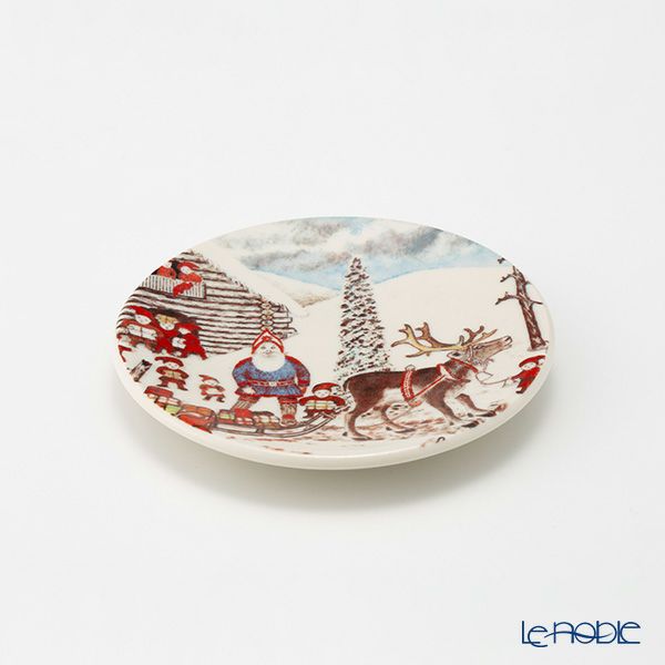 【1点限り】北欧ヴィンテージ アラビア（ARABIA） アンドレアス・アラリスト／A. Alariesto 記念プレート 1980 サンタクロース