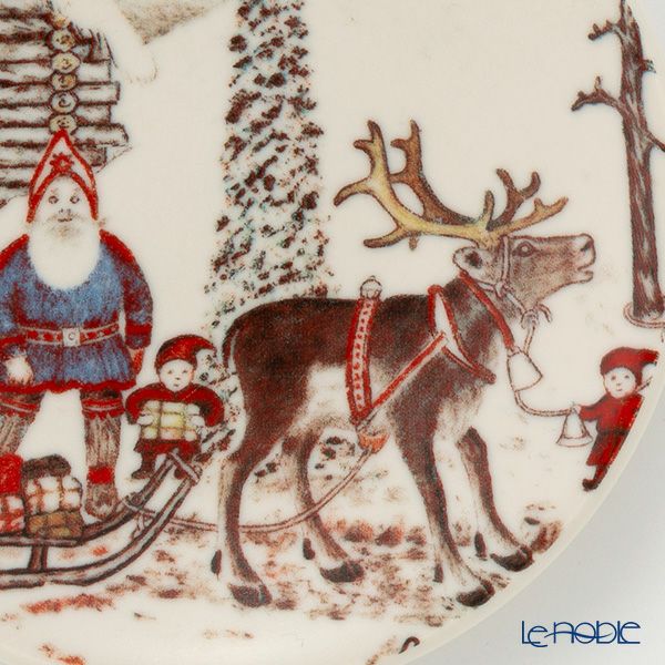 【1点限り】北欧ヴィンテージ アラビア（ARABIA） アンドレアス・アラリスト／A. Alariesto 記念プレート 1980 サンタクロース