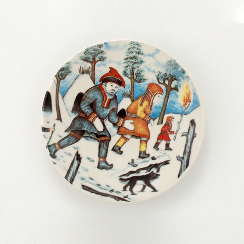 【1点限り】北欧ヴィンテージ アラビア（ARABIA） アンドレアス・アラリスト／A. Alariesto 記念プレート 1982 未来へ