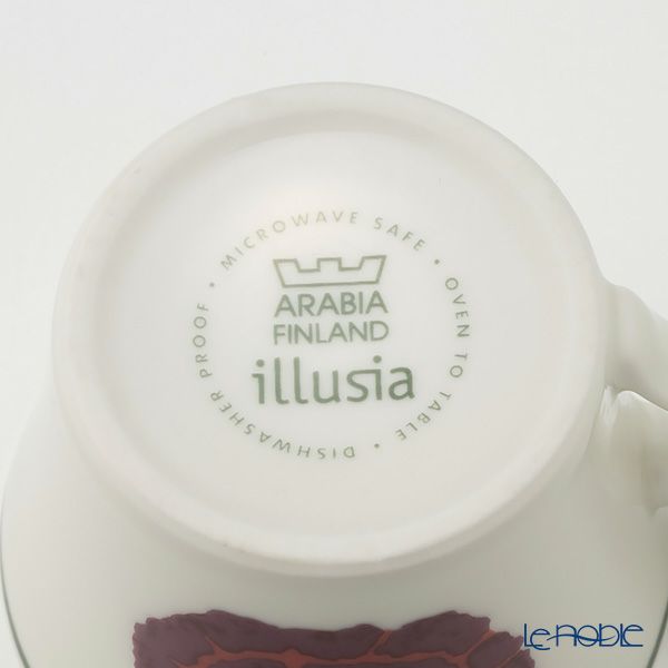 【1点限り】北欧ヴィンテージ アラビア（ARABIA） イリュージア／Illusia コーヒーカップ＆ソーサー 06