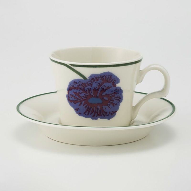 【1点限り】北欧ヴィンテージ アラビア（ARABIA） イリュージア／Illusia コーヒーカップ＆ソーサー 06