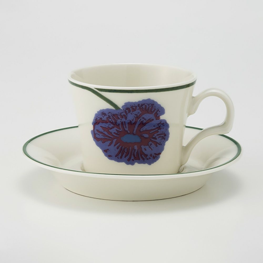 【1点限り】北欧ヴィンテージ アラビア（ARABIA） イリュージア／Illusia コーヒーカップ＆ソーサー 06