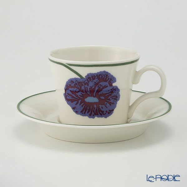 【1点限り】北欧ヴィンテージ アラビア（ARABIA） イリュージア／Illusia コーヒーカップ＆ソーサー 01