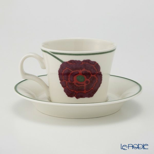 【1点限り】北欧ヴィンテージ アラビア（ARABIA） イリュージア／Illusia コーヒーカップ＆ソーサー 01