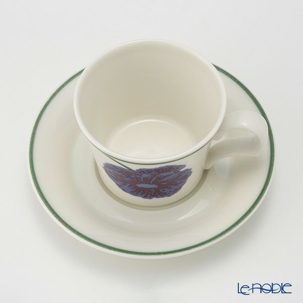 【1点限り】北欧ヴィンテージ アラビア（ARABIA） イリュージア／Illusia コーヒーカップ＆ソーサー 01