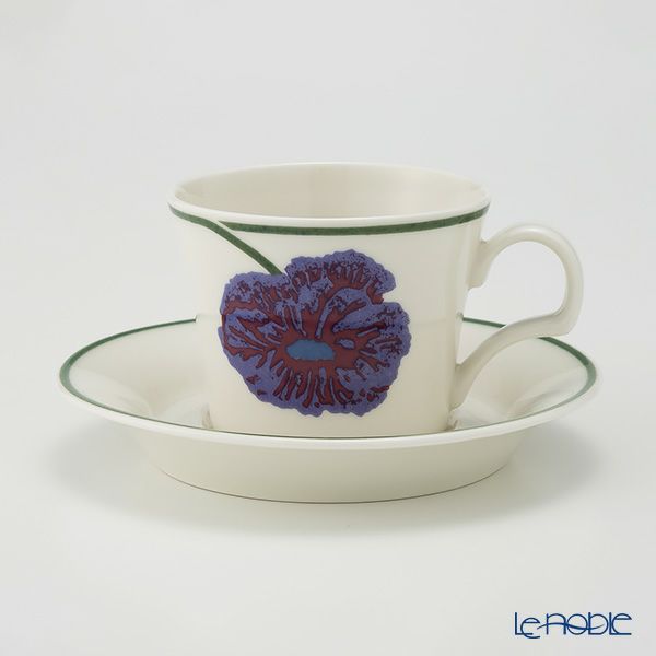 【1点限り】北欧ヴィンテージ アラビア（ARABIA） イリュージア／Illusia コーヒーカップ＆ソーサー 02