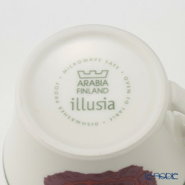 【1点限り】北欧ヴィンテージ アラビア（ARABIA） イリュージア／Illusia コーヒーカップ＆ソーサー 02