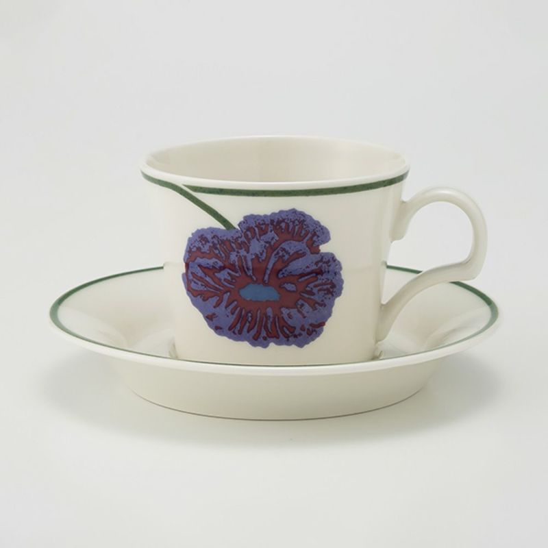 【1点限り】北欧ヴィンテージ アラビア（ARABIA） イリュージア／Illusia コーヒーカップ＆ソーサー 02