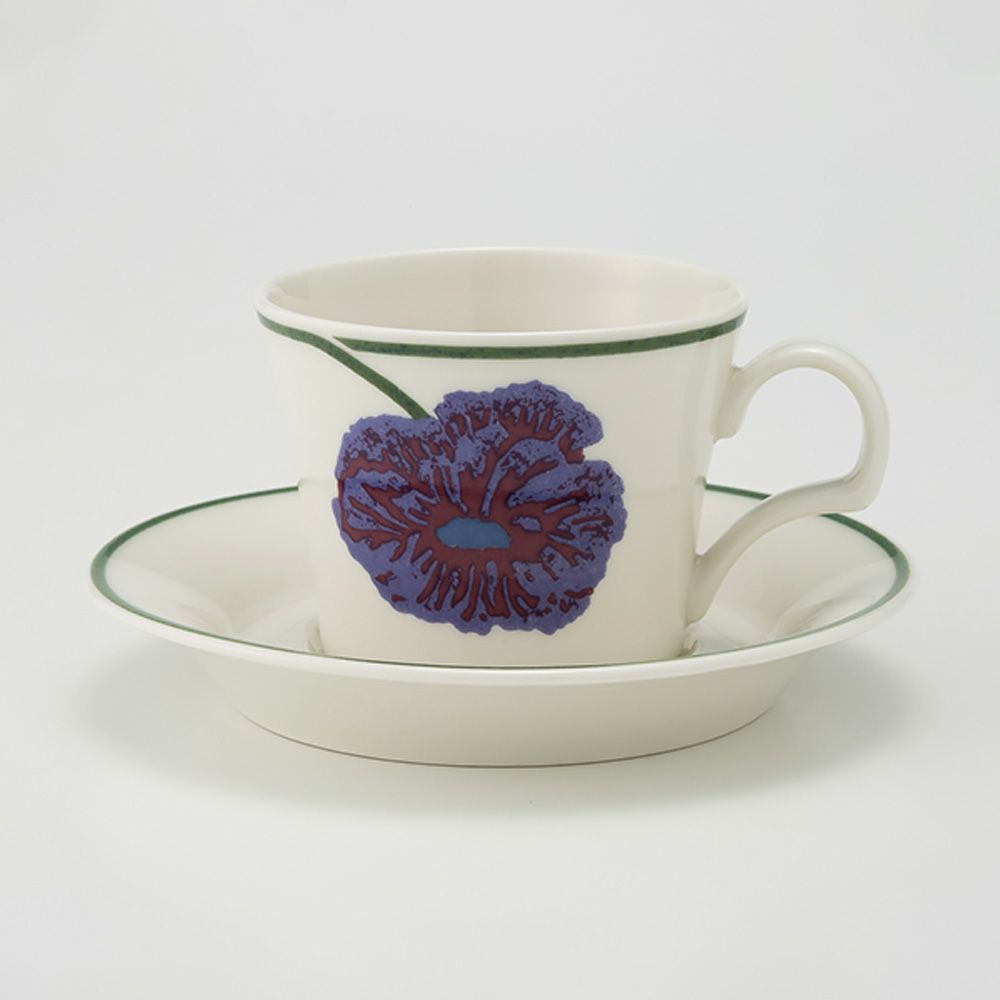 【1点限り】北欧ヴィンテージ アラビア（ARABIA） イリュージア／Illusia コーヒーカップ＆ソーサー 02