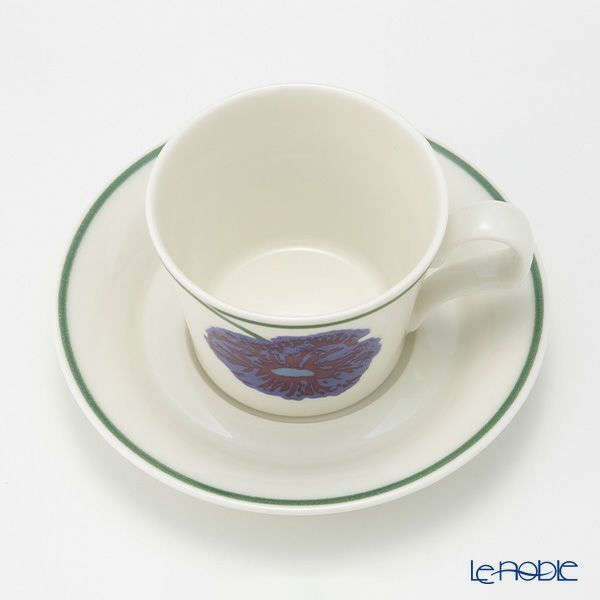 【1点限り】北欧ヴィンテージ アラビア（ARABIA） イリュージア／Illusia コーヒーカップ＆ソーサー 03