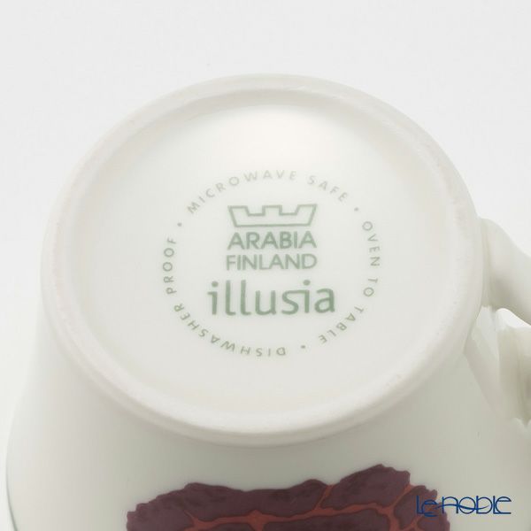 【1点限り】北欧ヴィンテージ アラビア（ARABIA） イリュージア／Illusia コーヒーカップ＆ソーサー 03