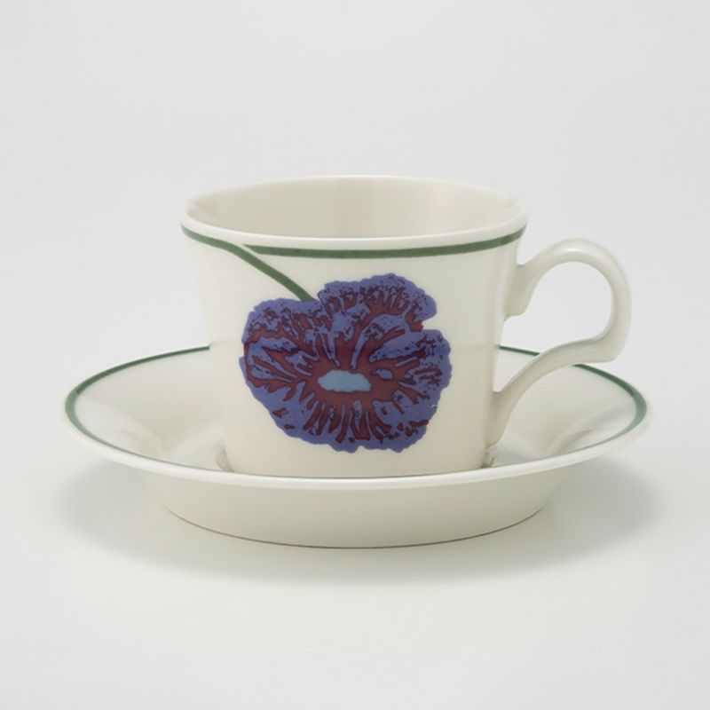 【1点限り】北欧ヴィンテージ アラビア（ARABIA） イリュージア／Illusia コーヒーカップ＆ソーサー 03