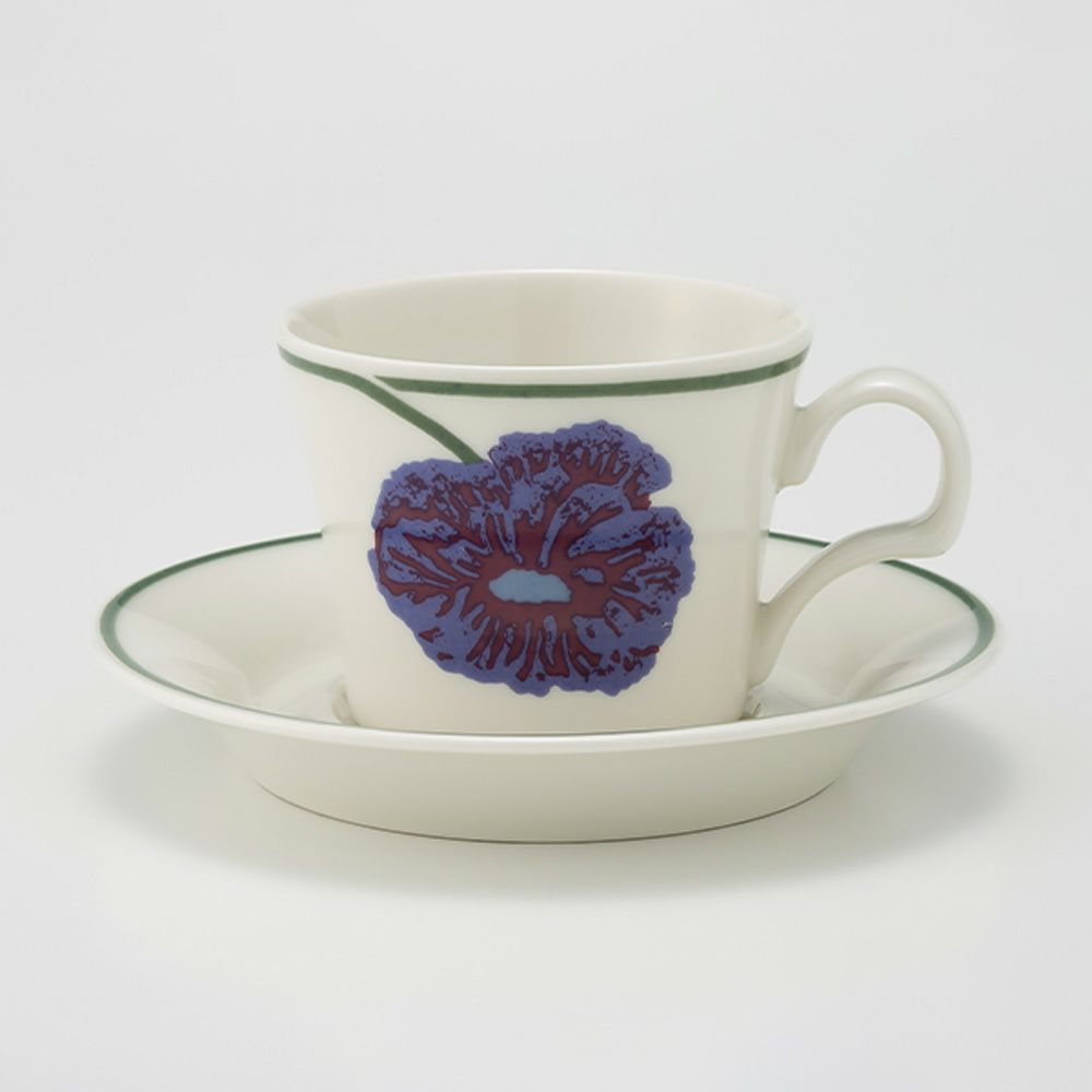 【1点限り】北欧ヴィンテージ アラビア（ARABIA） イリュージア／Illusia コーヒーカップ＆ソーサー 03