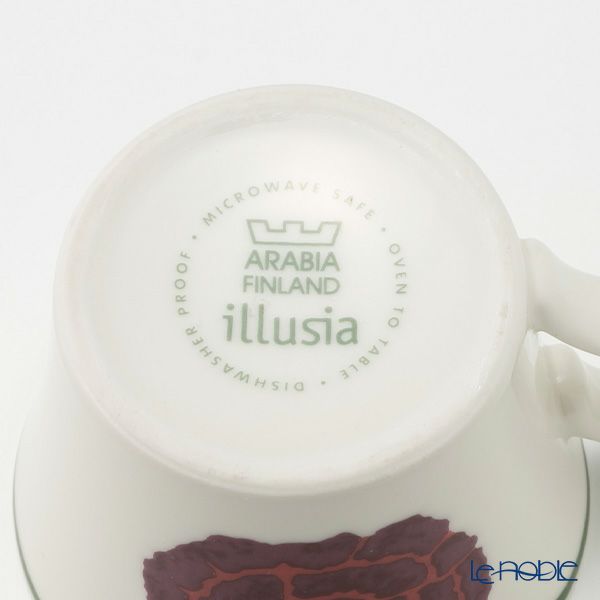 【1点限り】北欧ヴィンテージ アラビア（ARABIA） イリュージア／Illusia コーヒーカップ＆ソーサー 04