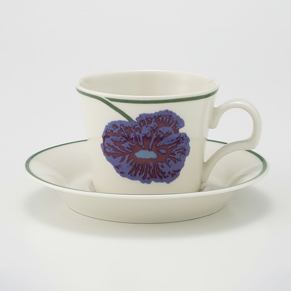 【1点限り】北欧ヴィンテージ アラビア（ARABIA） イリュージア／Illusia コーヒーカップ＆ソーサー 04