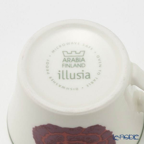 【1点限り】北欧ヴィンテージ アラビア（ARABIA） イリュージア／Illusia コーヒーカップ＆ソーサー 05