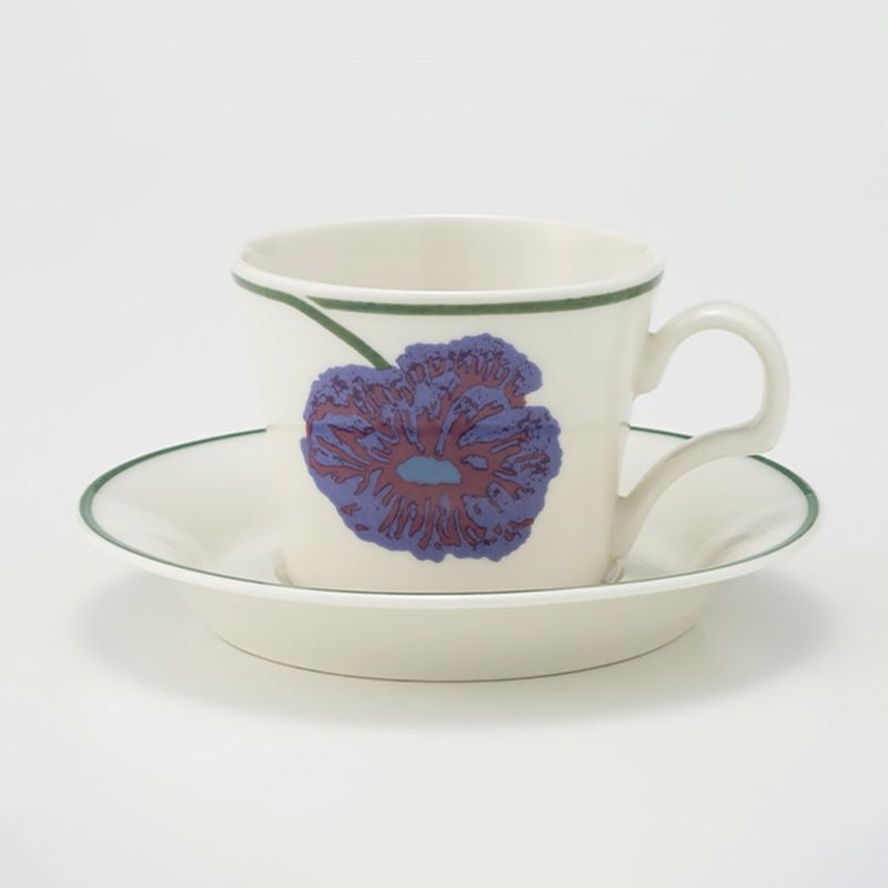 【1点限り】北欧ヴィンテージ アラビア（ARABIA） イリュージア／Illusia コーヒーカップ＆ソーサー 05