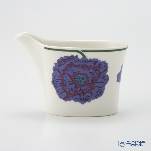 【1点限り】北欧ヴィンテージ アラビア（ARABIA） イリュージア ブルー／Illusia クリーマー 01