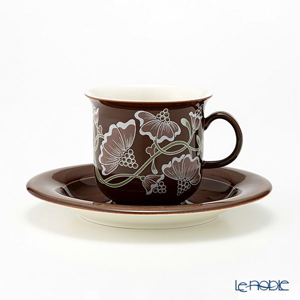【1点限り】北欧ヴィンテージ アラビア（ARABIA） カスタンヤ／Kastanja コーヒーカップ＆ソーサー 01