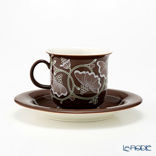 【1点限り】北欧ヴィンテージ アラビア（ARABIA） カスタンヤ／Kastanja コーヒーカップ＆ソーサー 01