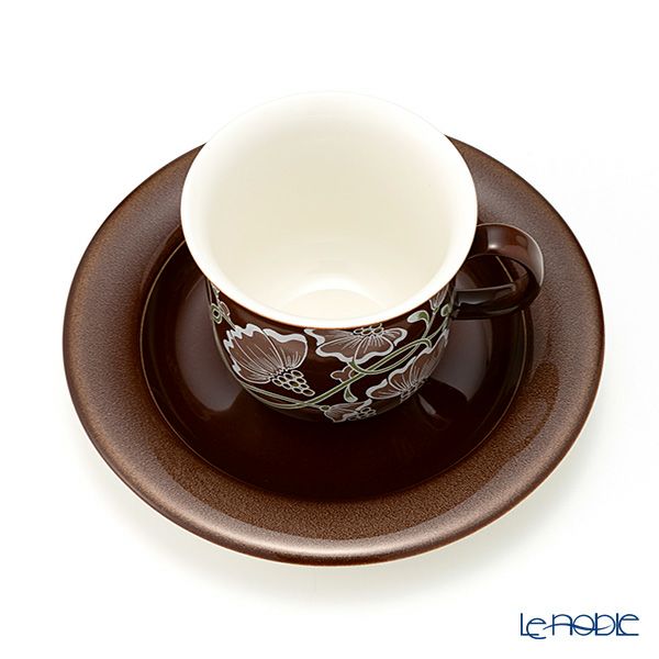 【1点限り】北欧ヴィンテージ アラビア（ARABIA） カスタンヤ／Kastanja コーヒーカップ＆ソーサー 01
