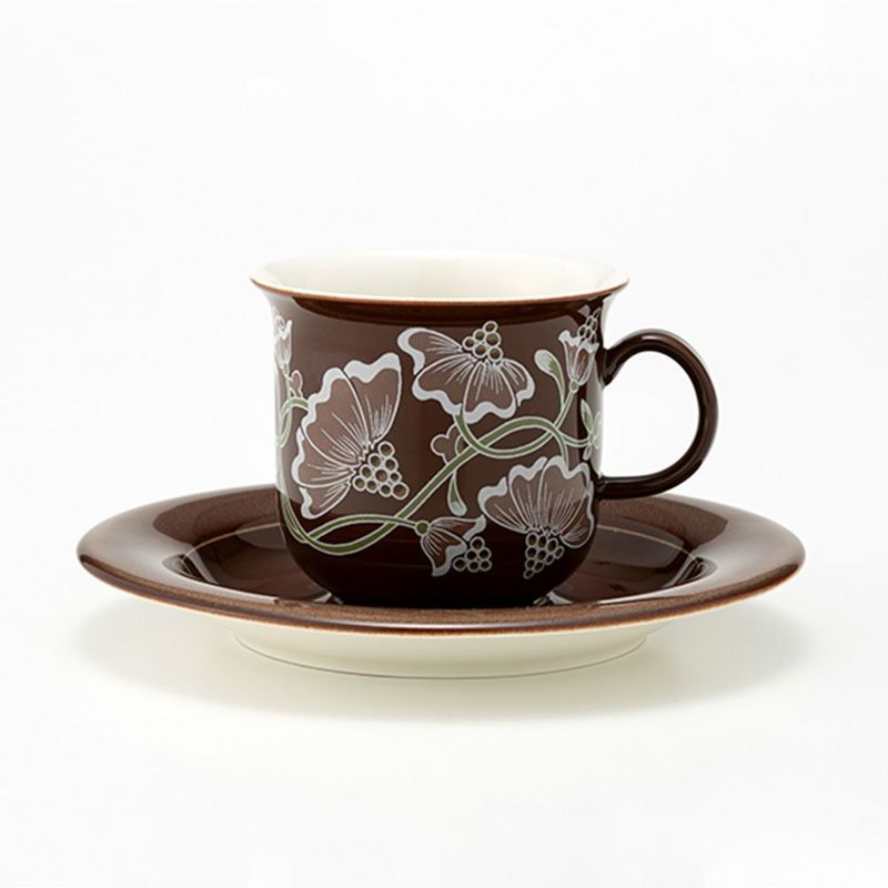 【1点限り】北欧ヴィンテージ アラビア（ARABIA） カスタンヤ／Kastanja コーヒーカップ＆ソーサー 01