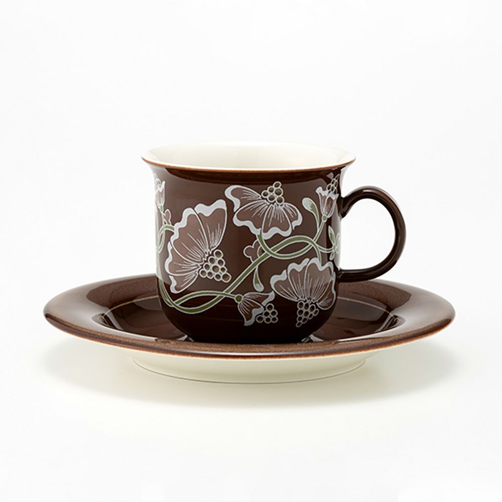 【1点限り】北欧ヴィンテージ アラビア（ARABIA） カスタンヤ／Kastanja コーヒーカップ＆ソーサー 01