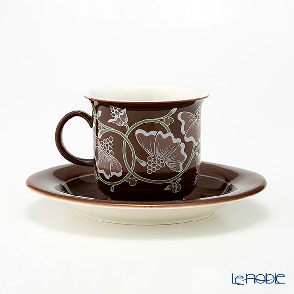 【1点限り】北欧ヴィンテージ アラビア（ARABIA） カスタンヤ／Kastanja コーヒーカップ＆ソーサー 02