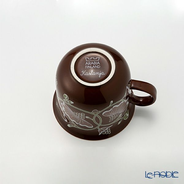 【1点限り】北欧ヴィンテージ アラビア（ARABIA） カスタンヤ／Kastanja コーヒーカップ＆ソーサー 02