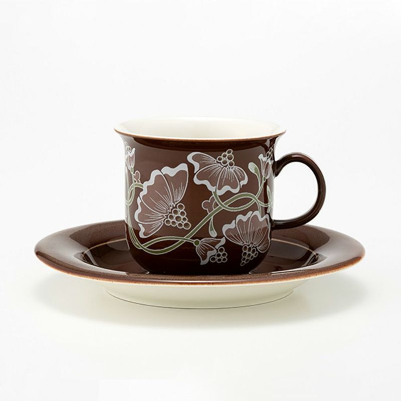 【1点限り】北欧ヴィンテージ アラビア（ARABIA） カスタンヤ／Kastanja コーヒーカップ＆ソーサー 02