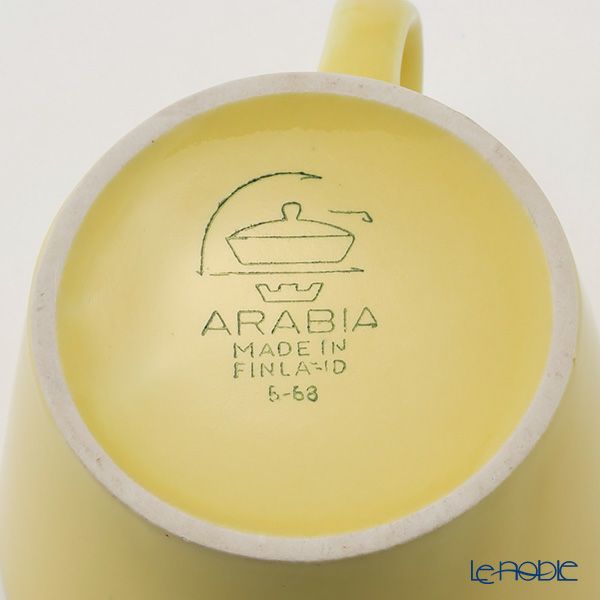 【1点限り】北欧ヴィンテージ アラビア（ARABIA） キルタ イエロー／Kilta コーヒーカップ＆ソーサー 01