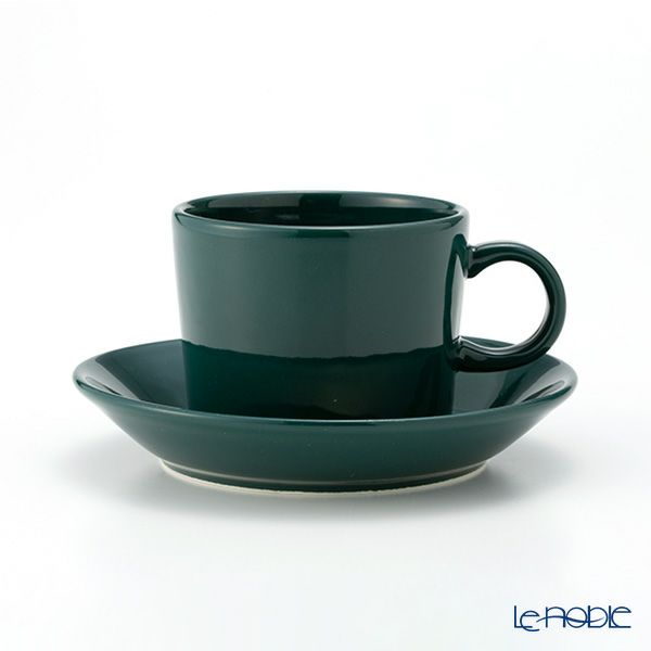 【1点限り】北欧ヴィンテージ アラビア（ARABIA） キルタ グリーン／Kilta コーヒーカップ＆ソーサー 01