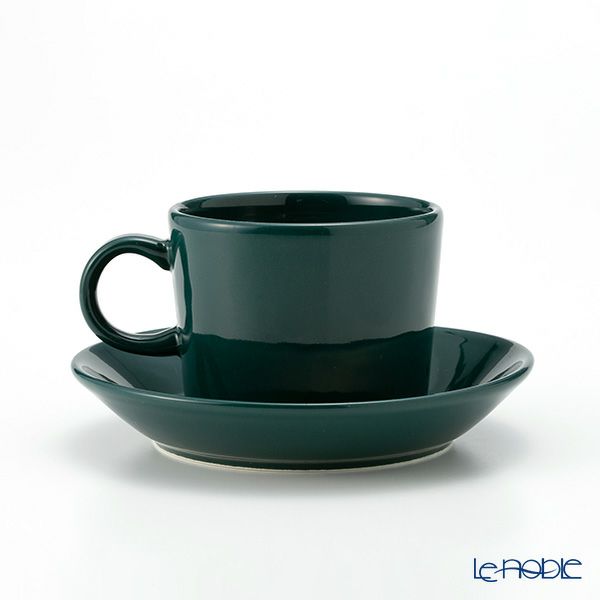 【1点限り】北欧ヴィンテージ アラビア（ARABIA） キルタ グリーン／Kilta コーヒーカップ＆ソーサー 02