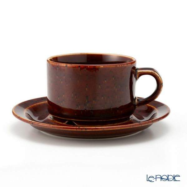 【1点限り】北欧ヴィンテージ アラビア（ARABIA） クローヴィ／Krouvi ティー カップ＆ソーサー 01