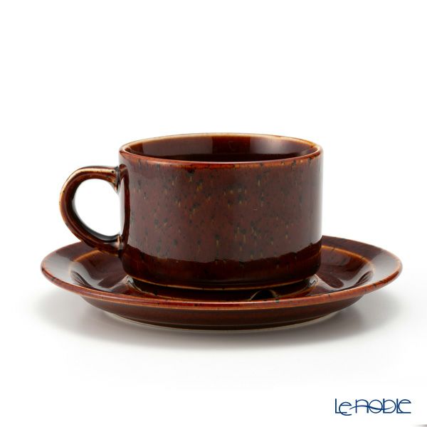 【1点限り】北欧ヴィンテージ アラビア（ARABIA） クローヴィ／Krouvi ティー カップ＆ソーサー 01