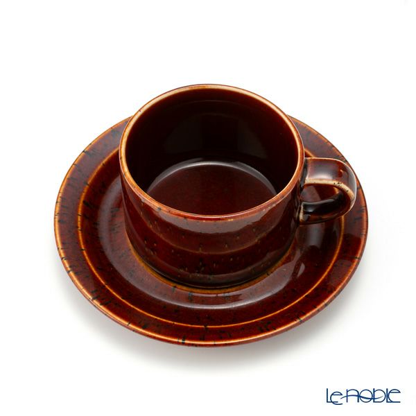 【1点限り】北欧ヴィンテージ アラビア（ARABIA） クローヴィ／Krouvi ティー カップ＆ソーサー 01