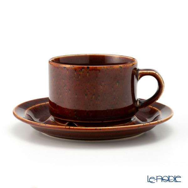 【1点限り】北欧ヴィンテージ アラビア（ARABIA） クローヴィ／Krouvi ティー カップ＆ソーサー 02