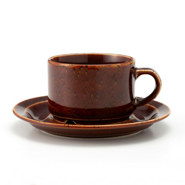 【1点限り】北欧ヴィンテージ アラビア（ARABIA） クローヴィ／Krouvi ティー カップ＆ソーサー 02