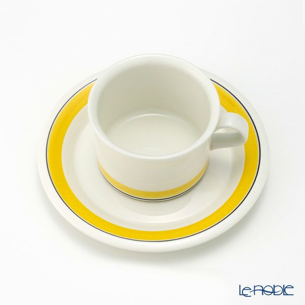 【1点限り】北欧ヴィンテージ アラビア（ARABIA） ファエンツァ／Faenza ティーカップ＆ソーサー 01