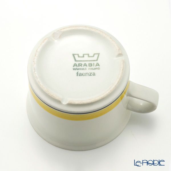 【1点限り】北欧ヴィンテージ アラビア（ARABIA） ファエンツァ／Faenza ティーカップ＆ソーサー 01