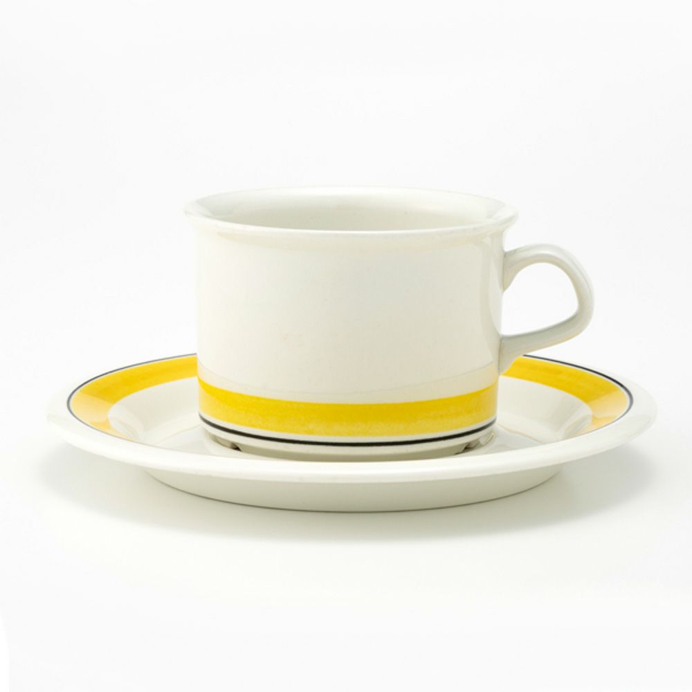 【1点限り】北欧ヴィンテージ アラビア（ARABIA） ファエンツァ／Faenza ティーカップ＆ソーサー 01