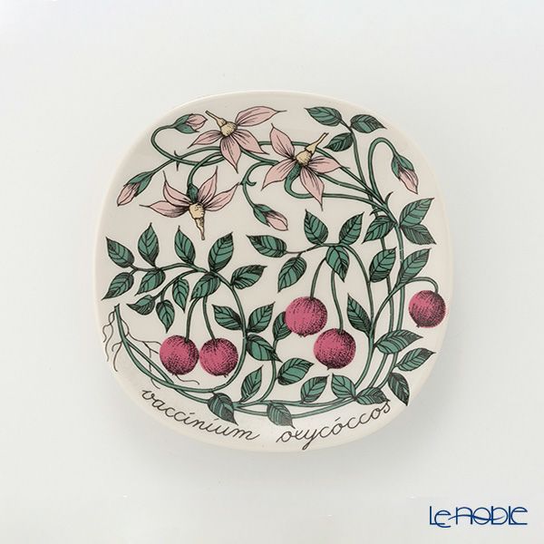 【1点限り】北欧ヴィンテージ アラビア（ARABIA） ボタニカ（クランベリー）／Botanica ウォールプレート
