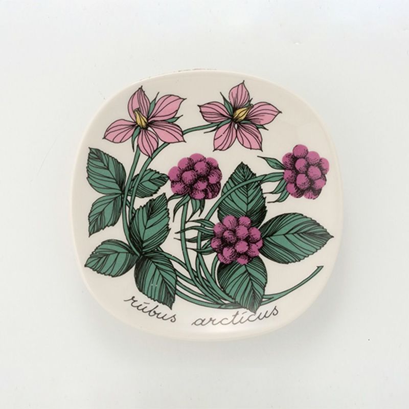 【1点限り】北欧ヴィンテージ アラビア（ARABIA） ボタニカ（チシマイチゴ）／Botanica ウォールプレート