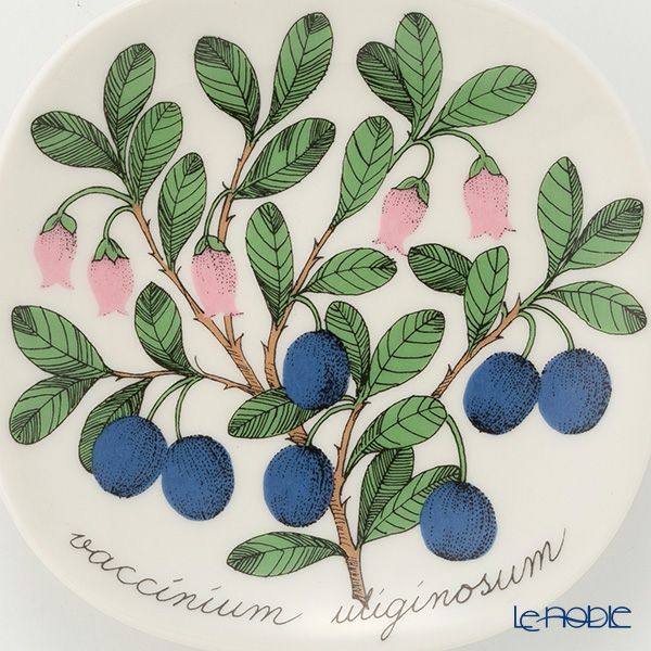 【1点限り】北欧ヴィンテージ アラビア（ARABIA） ボタニカ（ビルベリー）／Botanica ウォールプレート