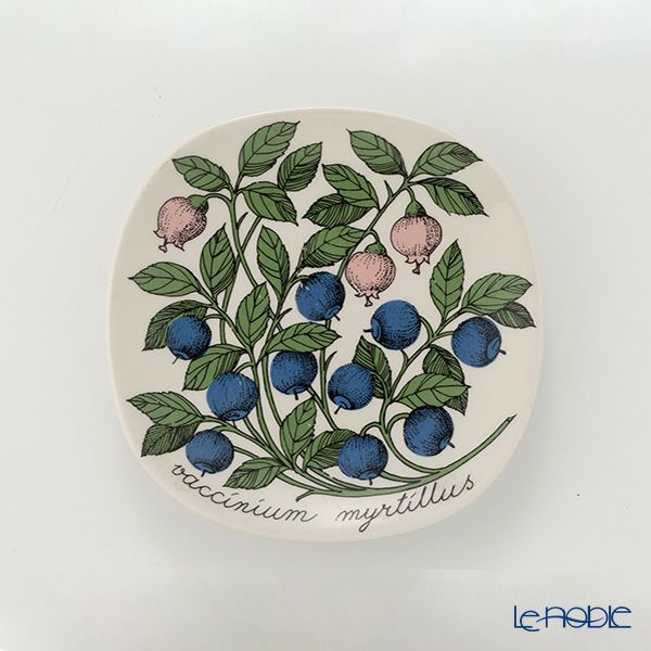 【1点限り】北欧ヴィンテージ アラビア（ARABIA） ボタニカ（ブルーベリー）／Botanica ウォールプレート