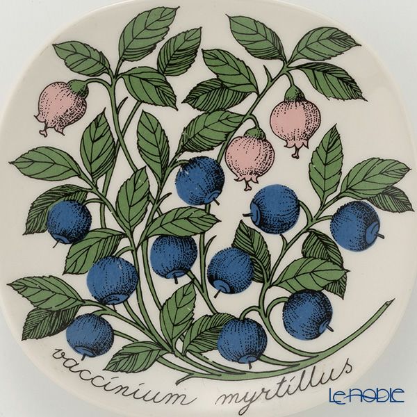 【1点限り】北欧ヴィンテージ アラビア（ARABIA） ボタニカ（ブルーベリー）／Botanica ウォールプレート